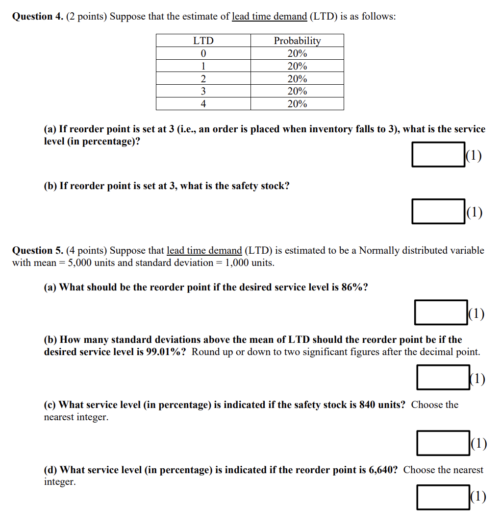Solved Question 4. (2 points) Suppose that the estimate of | Chegg.com