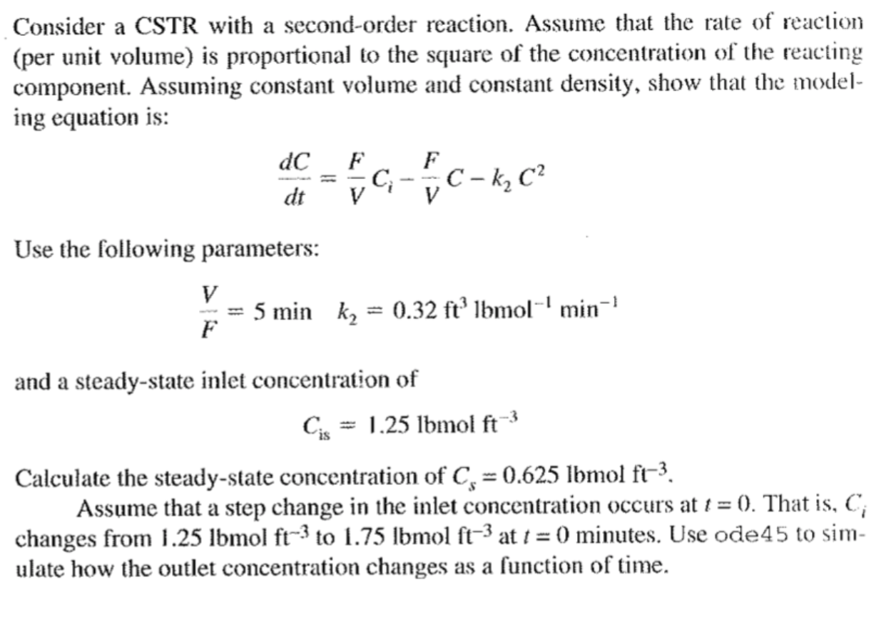 solved-consider-a-cstr-with-a-second-order-reaction-assume-chegg