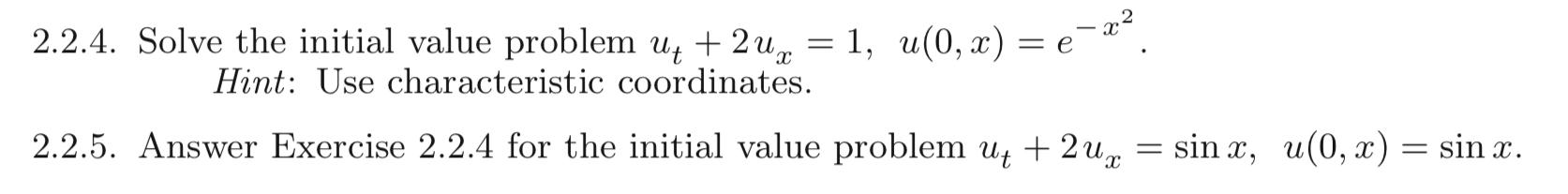 Solved 2.2.4. Solve the initial value problem | Chegg.com