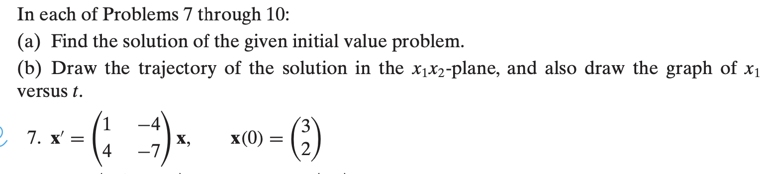 Solved Part B Please In Each Of Problems 7 ﻿through 10:(a) | Chegg.com