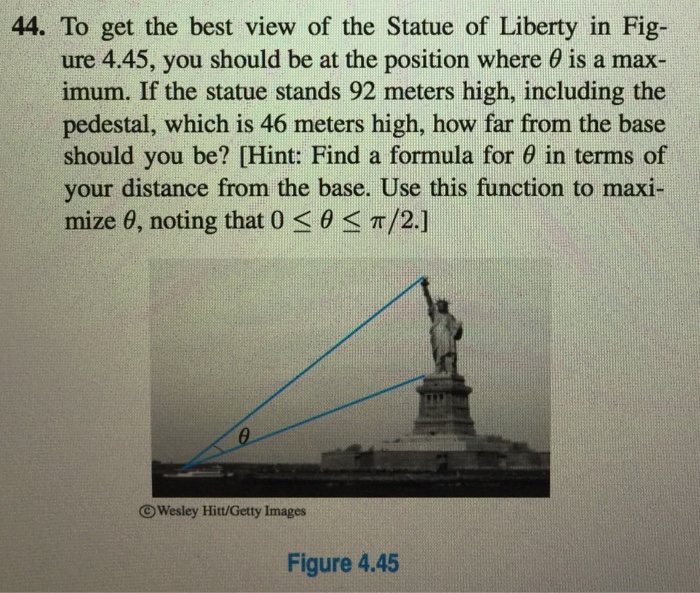 Solved To get the best view of the Statue of Liberty in