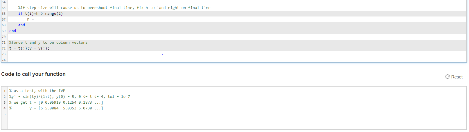 Runge Kutta Fehlberg method Write a function to | Chegg.com