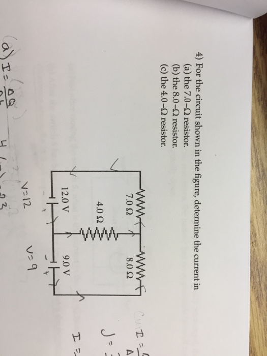 Solved 4) For the circuit shown in the figure, determine the | Chegg.com