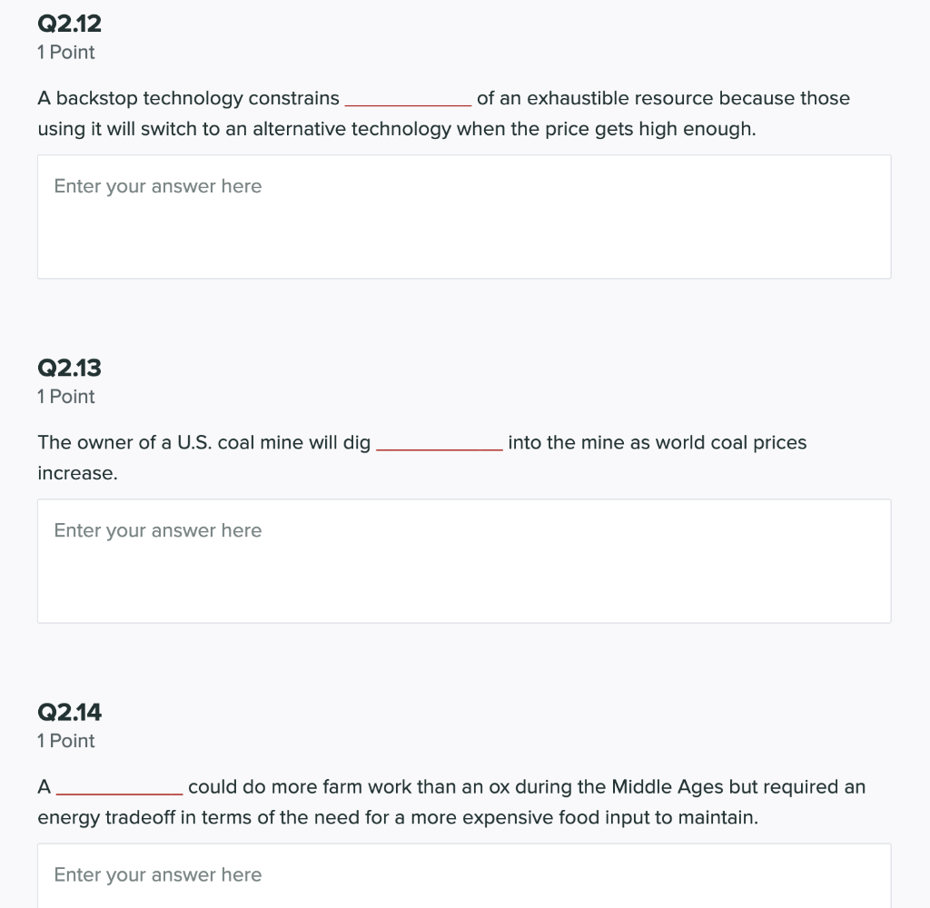 Solved Q2.12 1 Point A backstop technology constrains of an