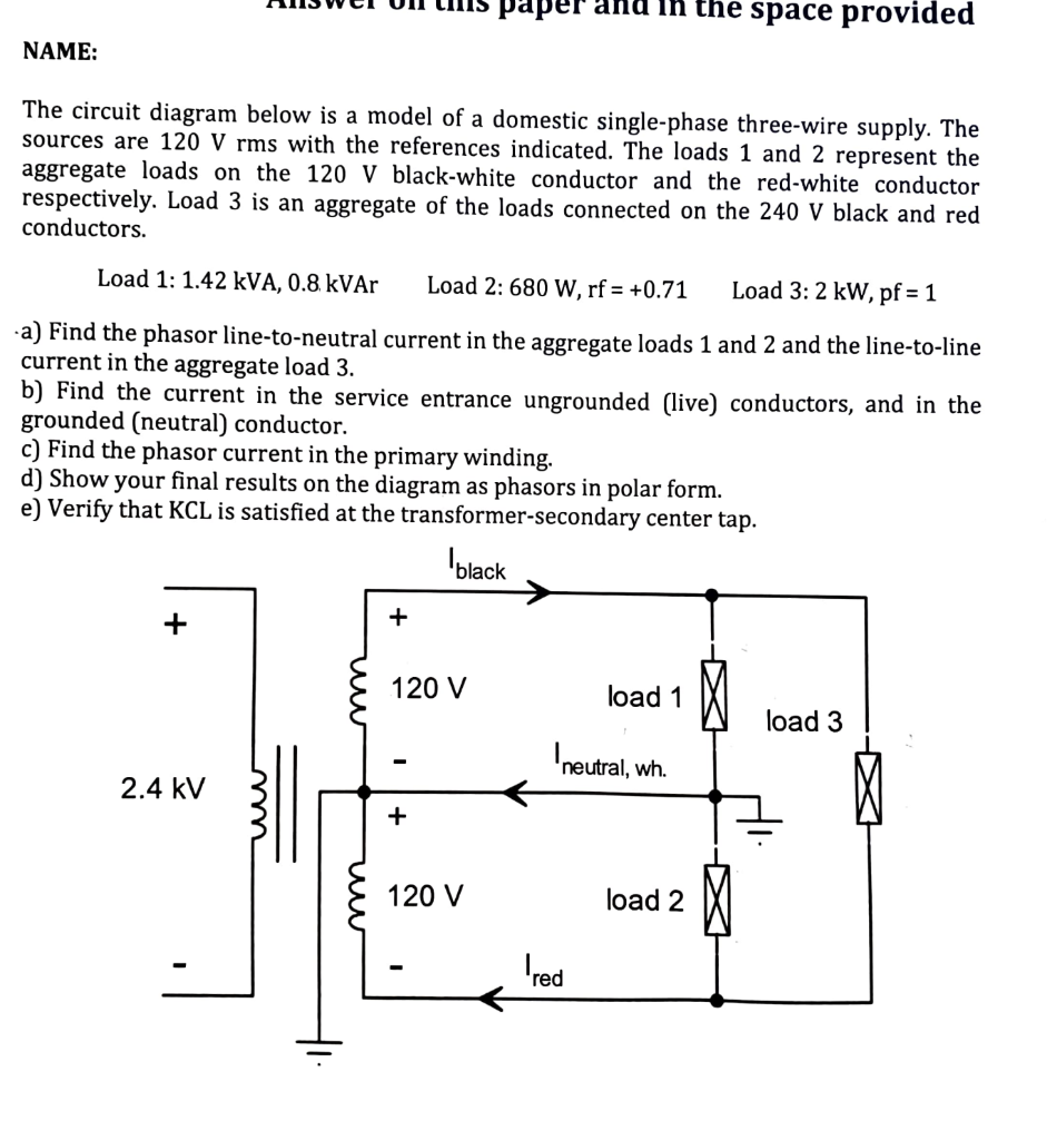 Solved NAME: The circuit diagram below is a model of a | Chegg.com