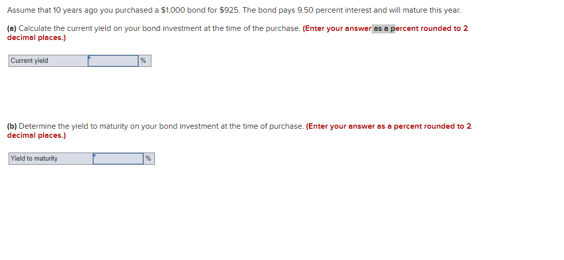 Solved Assume That 10 Years Ago You Purchased A $1,000 Bond | Chegg.com