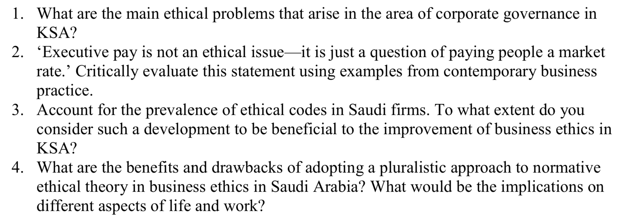 Solved 1. What are the main ethical problems that arise in | Chegg.com