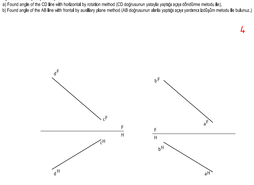 Solved a) Found angle of the CD line with horizontal by | Chegg.com