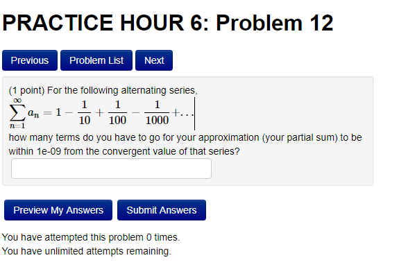 Solved PRACTICE HOUR 6: Problem 12 Previous Problem List | Chegg.com