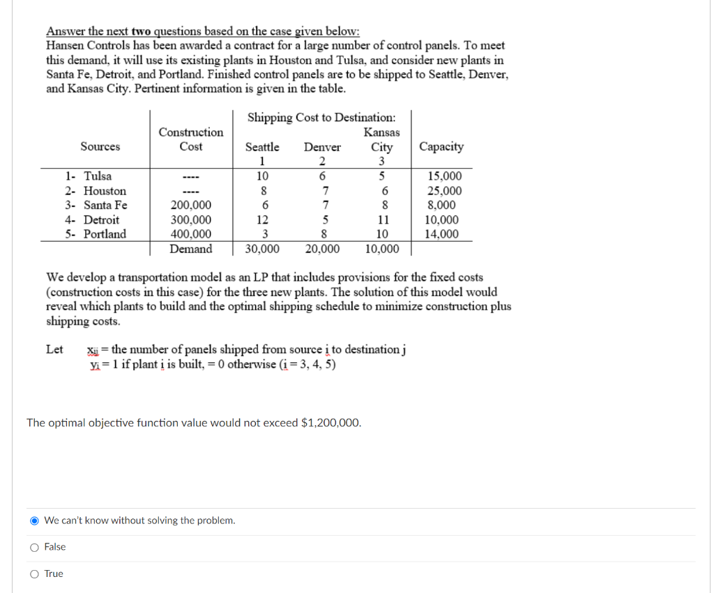 Solved Answer the next two questions based on the case given | Chegg.com