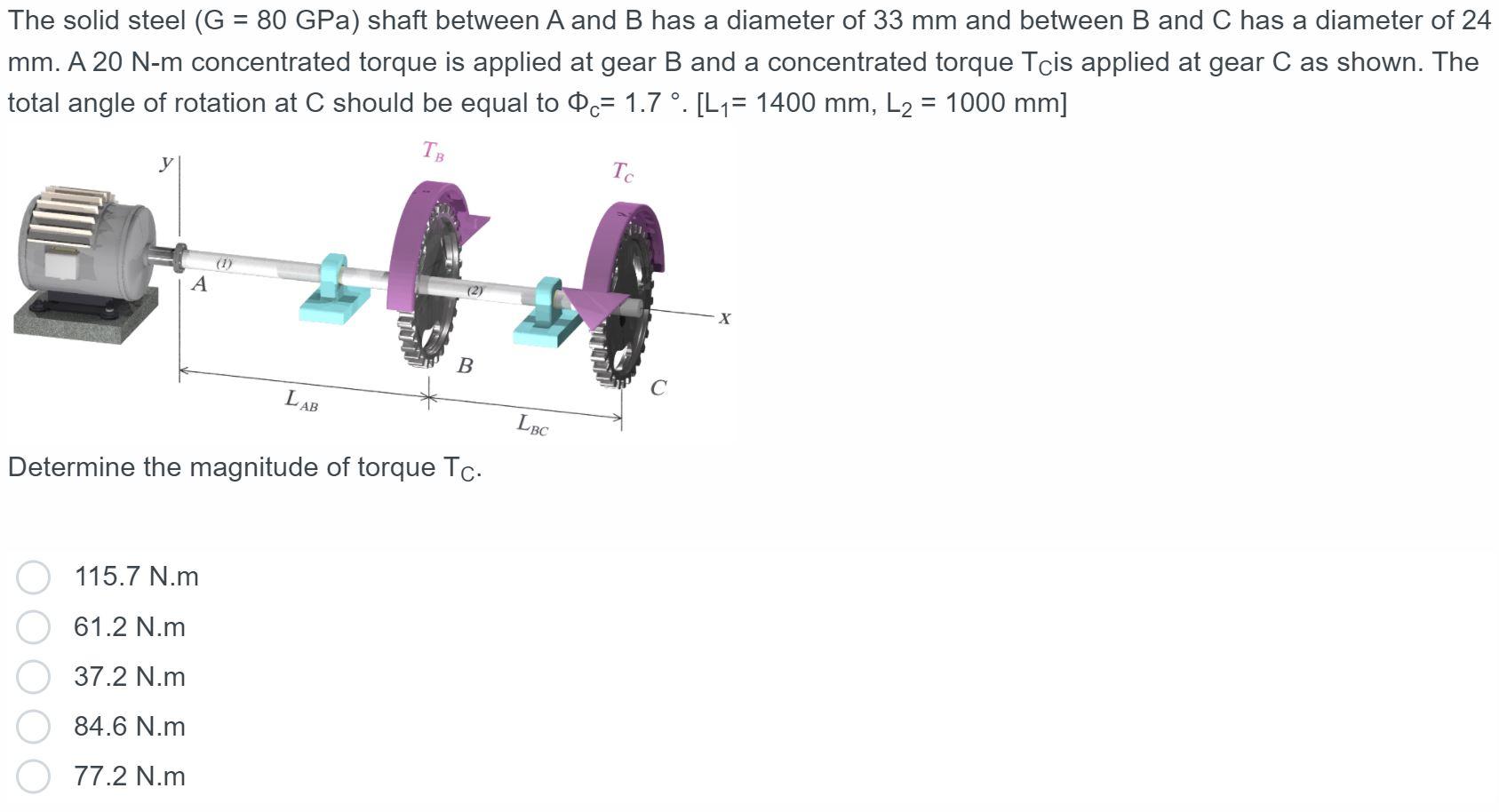 Solved - The gear system shown in the figure includes shafts | Chegg.com