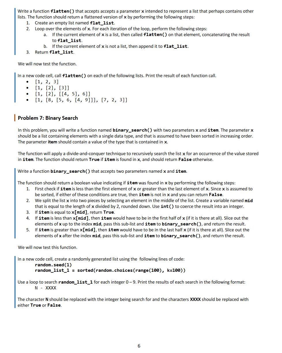 Solved General Instructions Create a new notebook named | Chegg.com