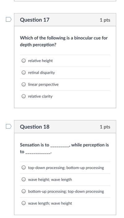 Solved D Question 17 1 pts Which of the following is a | Chegg.com