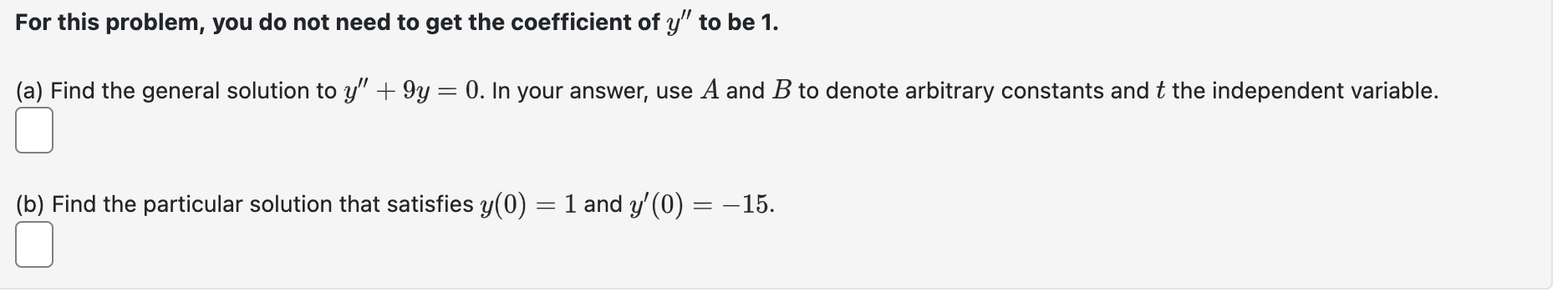 Solved For this problem, you do not need to get the | Chegg.com
