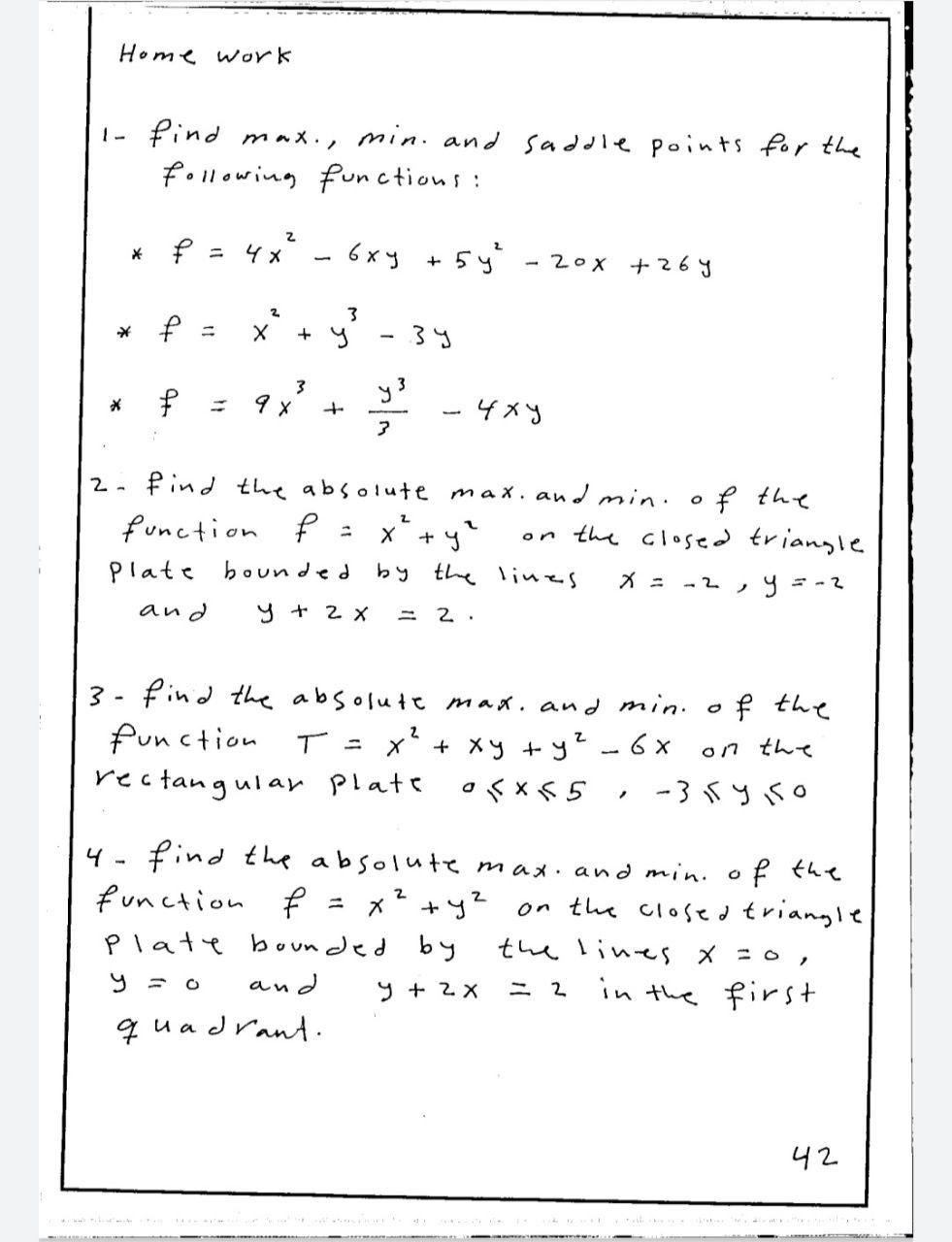 solved-home-work-i-find-max-min-and-saddle-points-for-the-chegg