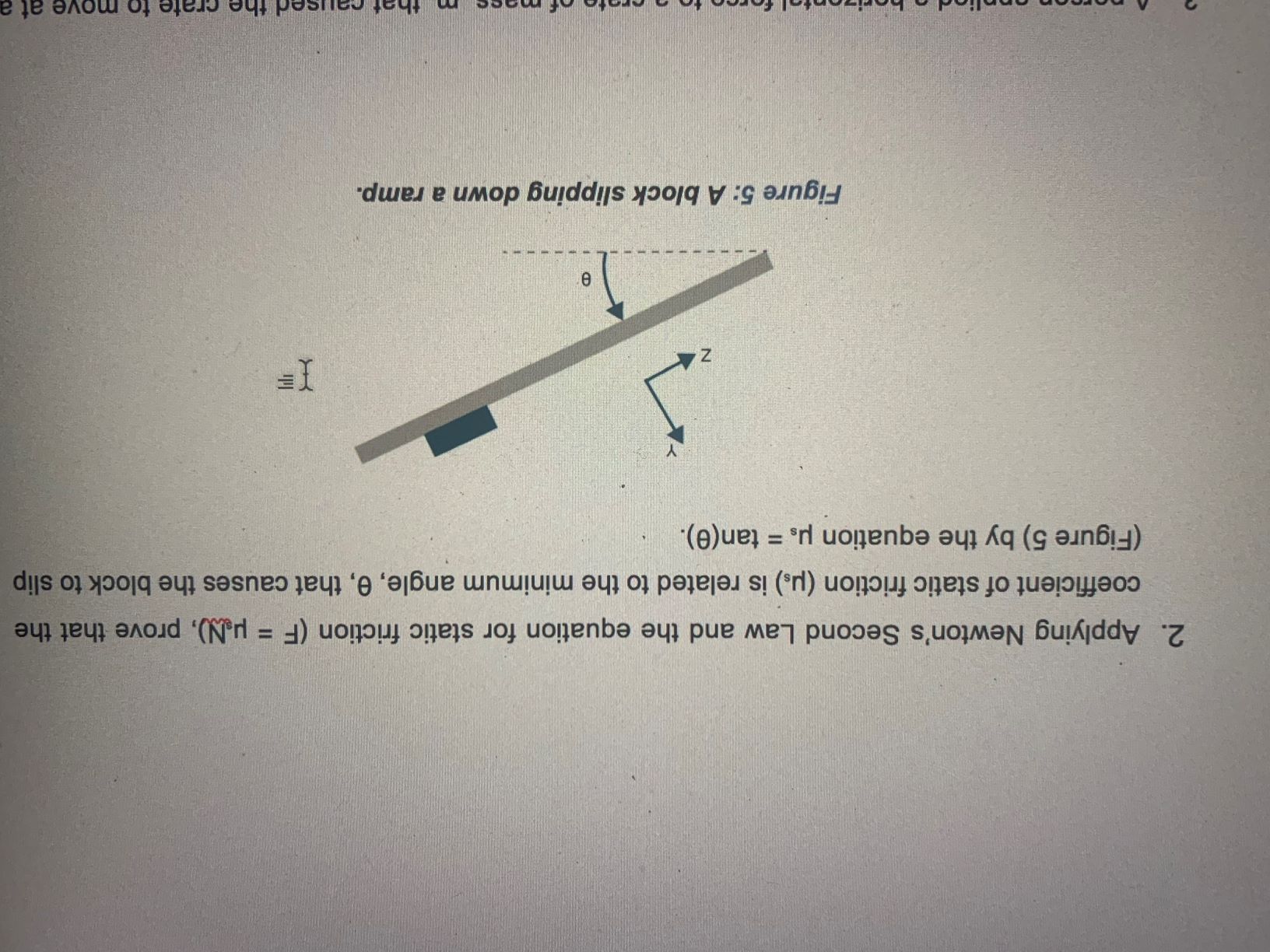 Solved 2 Applying Newton S Second Law And The Equation For