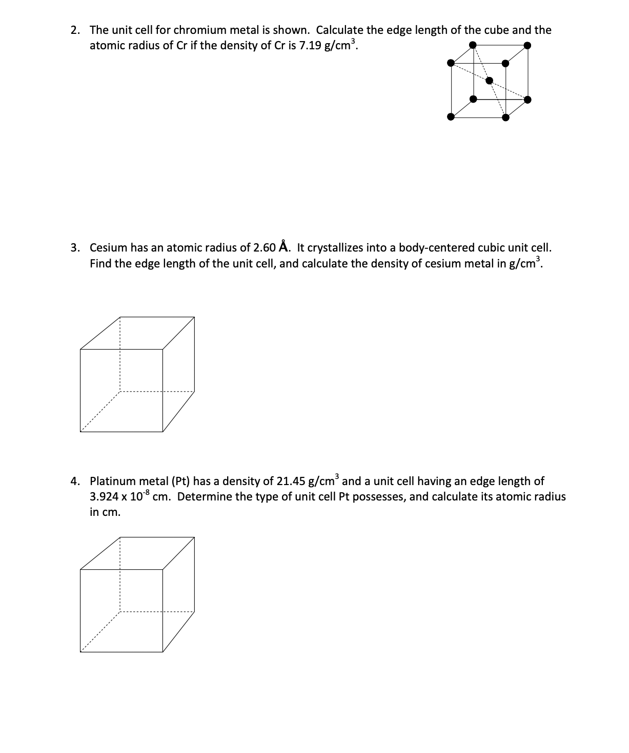 Solved Using a model, draw a picture of a Face Centered | Chegg.com