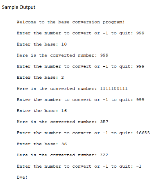 Write a MIPS program to convert base 10 numbers to | Chegg.com