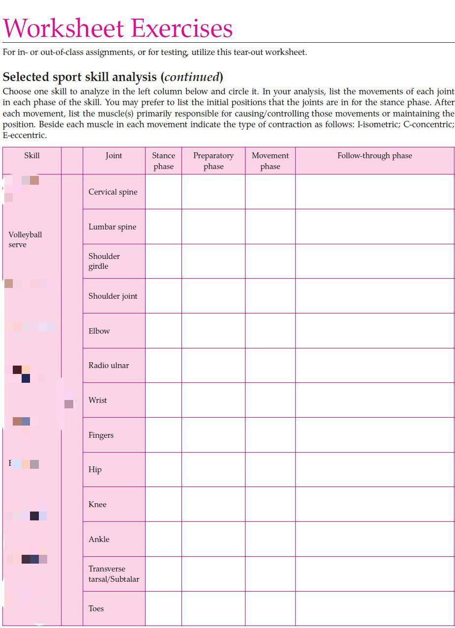 Worksheet Exercises For in- or out-of-class | Chegg.com