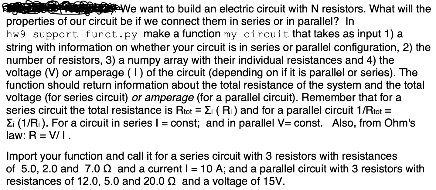 - We want to build an electric circuit with N | Chegg.com