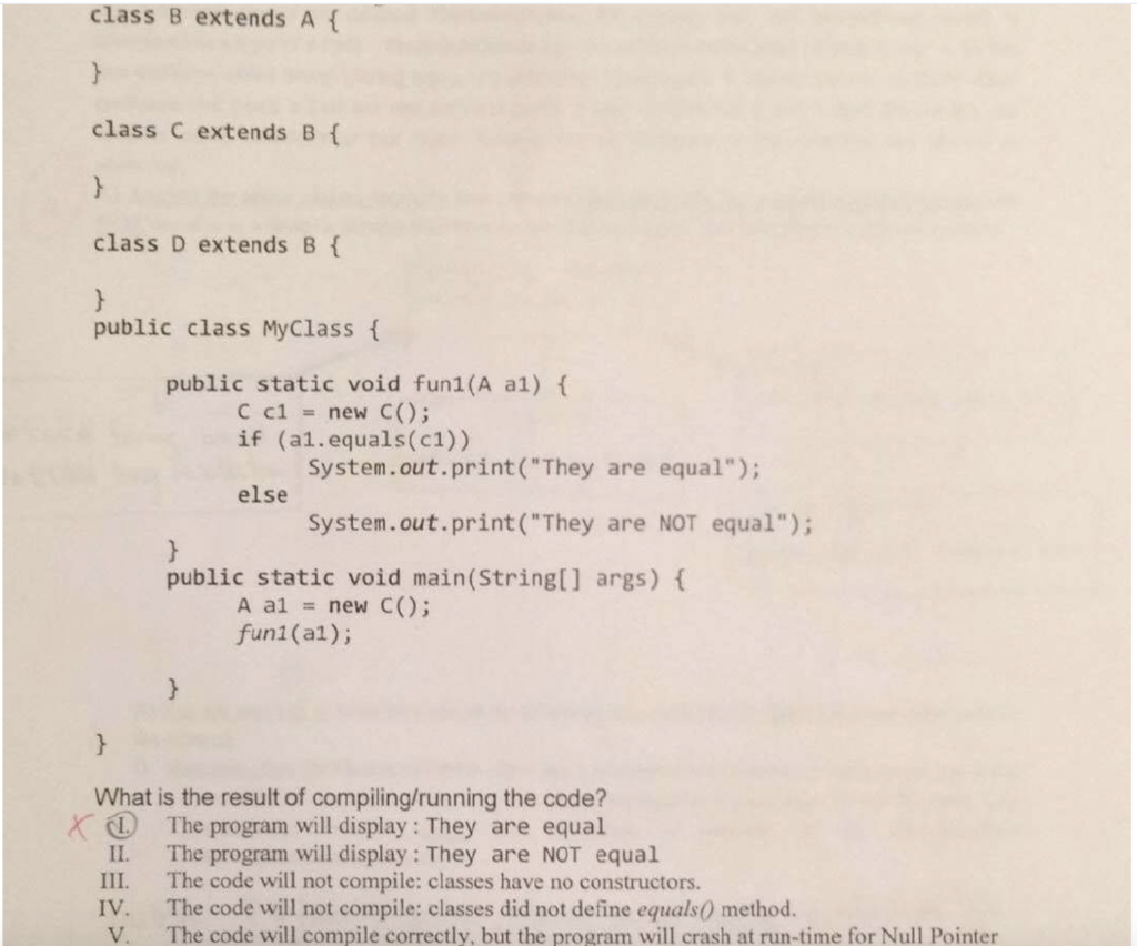 Solved 2. a) Can a class extend itself in java? Explain. b