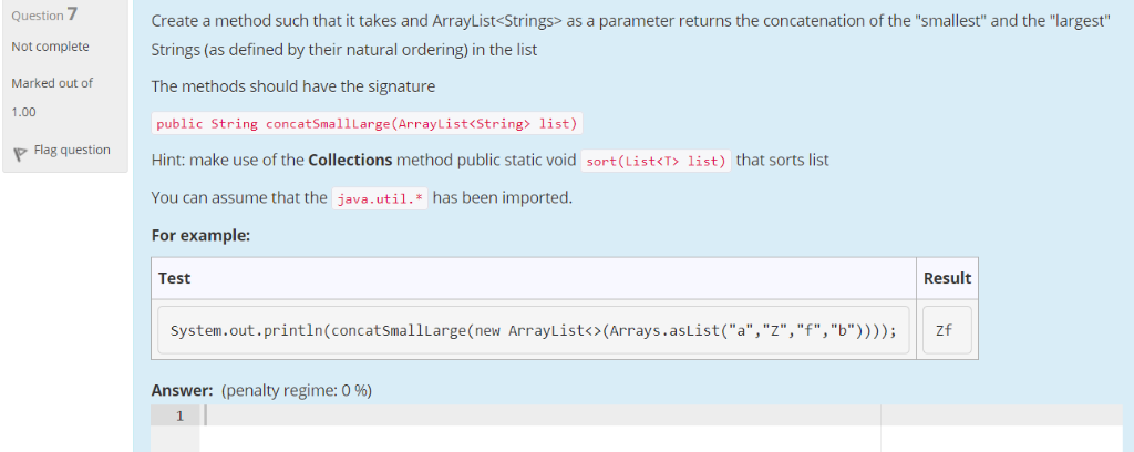 Solved Question 3 Write a method that takes an array of | Chegg.com