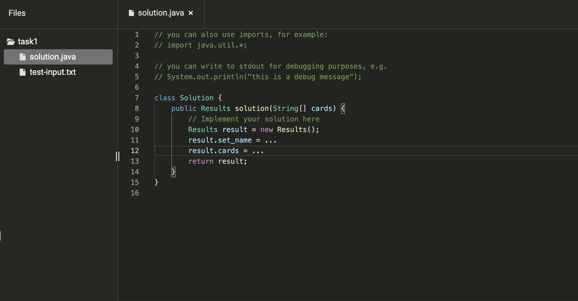 Solved Task Descriptions: (50 pts) Task 1: Write Java codes