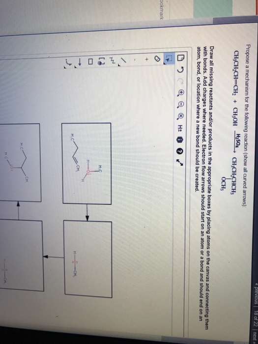 Solved Propose a mechanism for the following reaction (show | Chegg.com