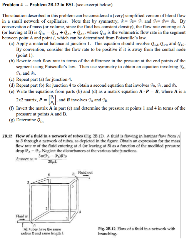 Solved Problem 4 -- Problem 2B.12 in BSL (see excerpt below) | Chegg.com