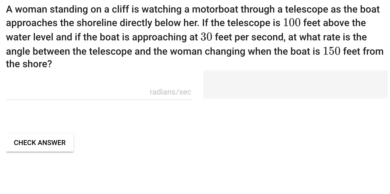 a woman standing on a cliff is watching a motorboat