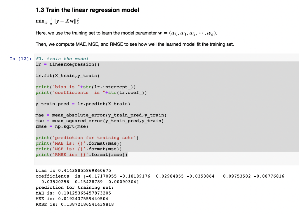 Solved Following the given example, build a linear | Chegg.com