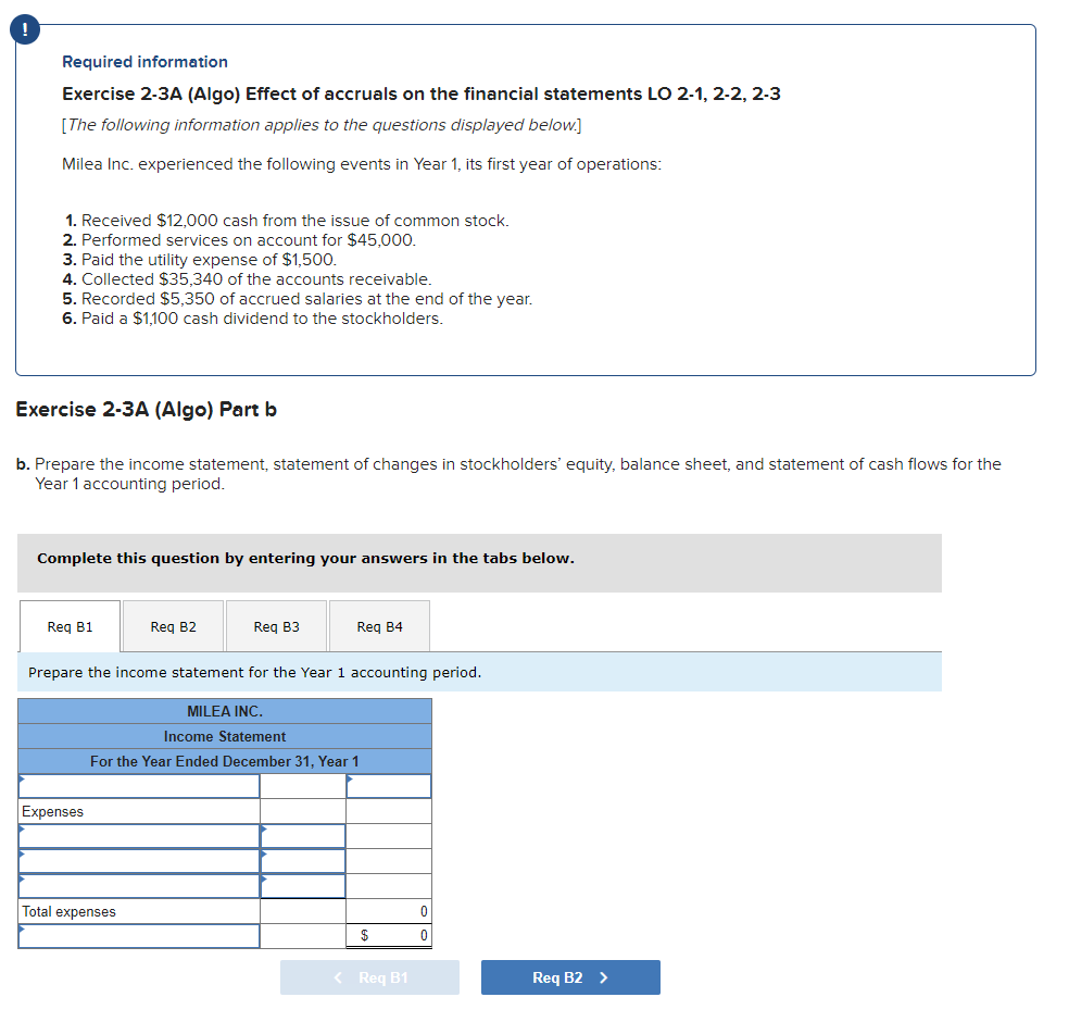 Solved Required information Exercise 2-3A (Algo) Effect of | Chegg.com