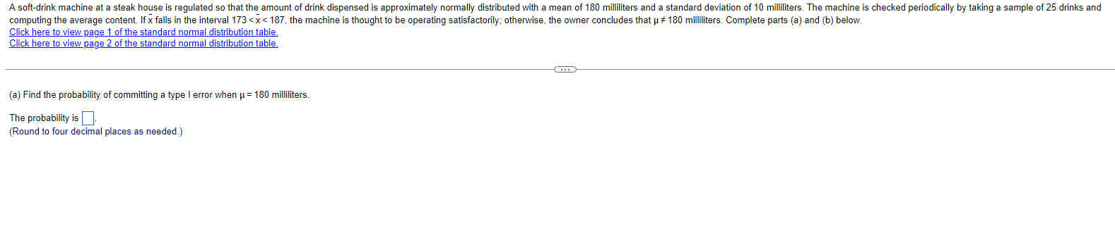 Solved (a) Find the probability of committing a type I error | Chegg.com