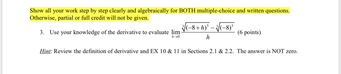 Solved Show all your work step by step clearly and | Chegg.com