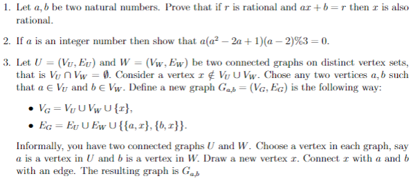 Solved 1 Let A B Be Two Natural Numbers Prove That If R Chegg Com