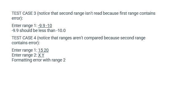 Solved 11.3 Problems: Range checking Write a program that | Chegg.com