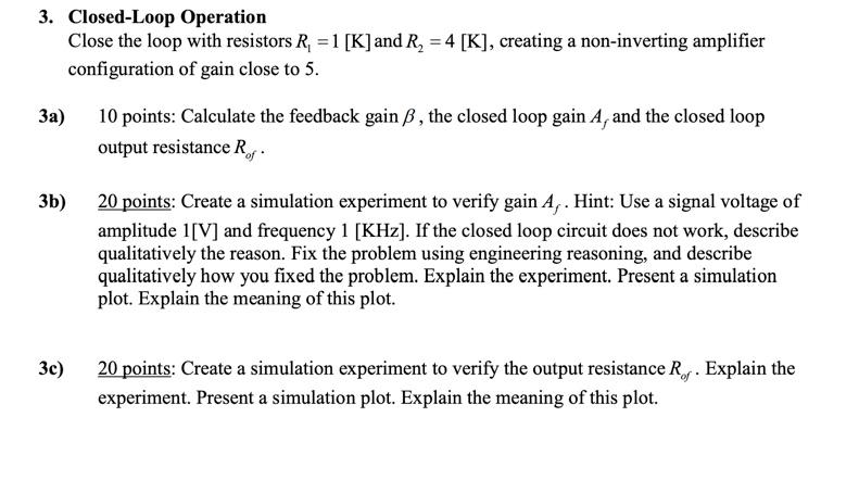 Solved Electronics 2 please answer all parts of #3 using | Chegg.com
