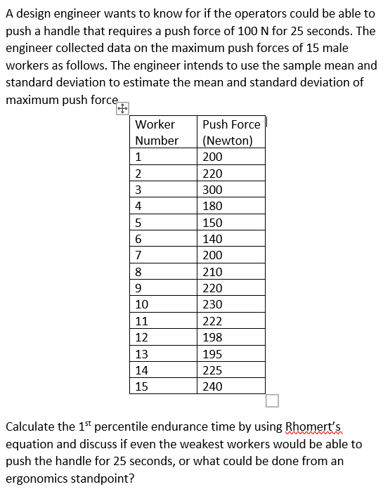 A design engineer wants to know for if the operators