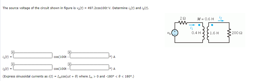 Solved The source voltage of the circuit shown in figure is | Chegg.com