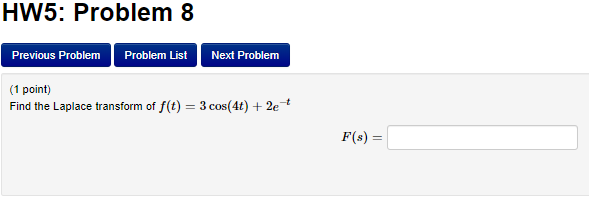 Solved HW5: Problem 7 Previous Problem Problem List Next | Chegg.com