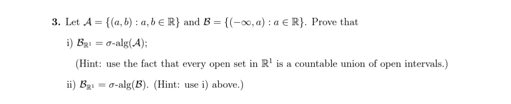 Solved 3. Let A = {(a,b) : A, B E R} And B = {(-00, A) : A € | Chegg.com