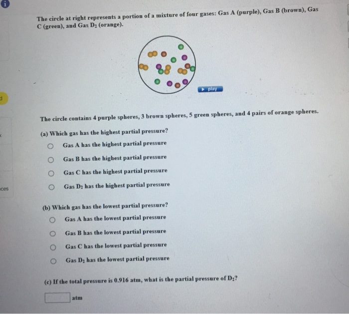 The circle at right represents a portion of a mixture | Chegg.com