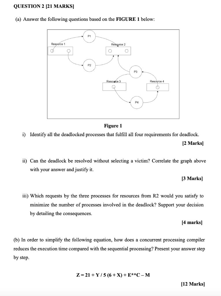 Solved QUESTION 2 [21 MARKS] (a) Answer the following | Chegg.com