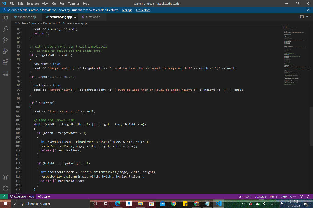 Please help! Code is in C++, all starting code is | Chegg.com