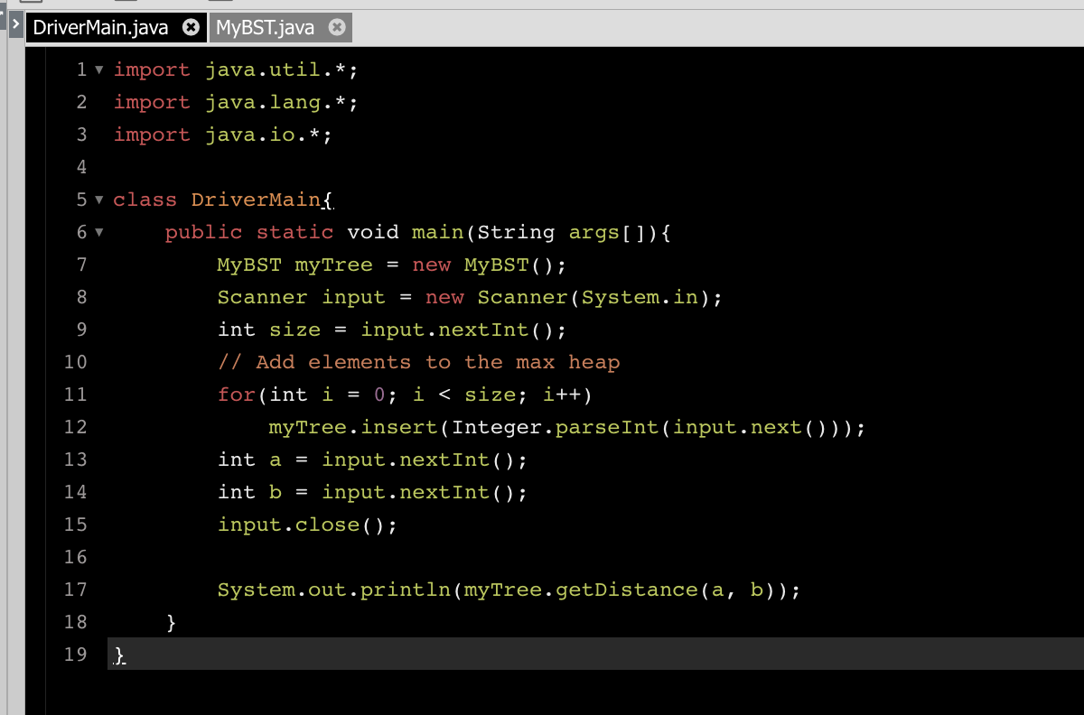 Solved Given a Binary Search Tree (BST) and two keys in it.