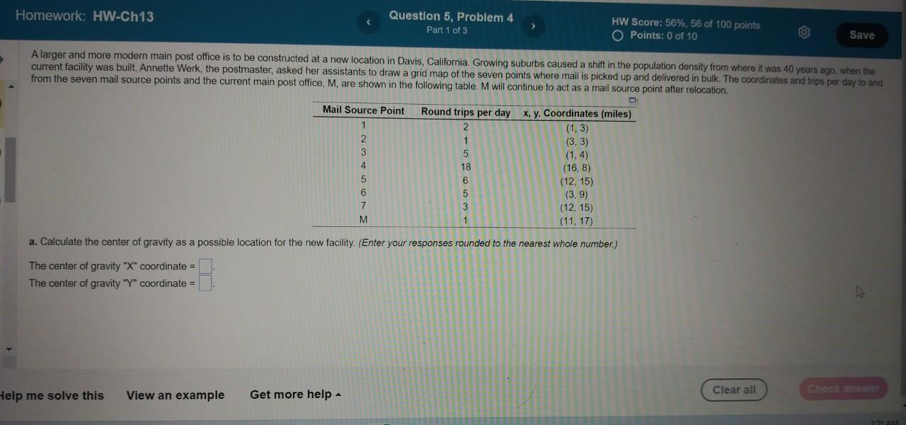 Solved from the seven mail source points and the current | Chegg.com