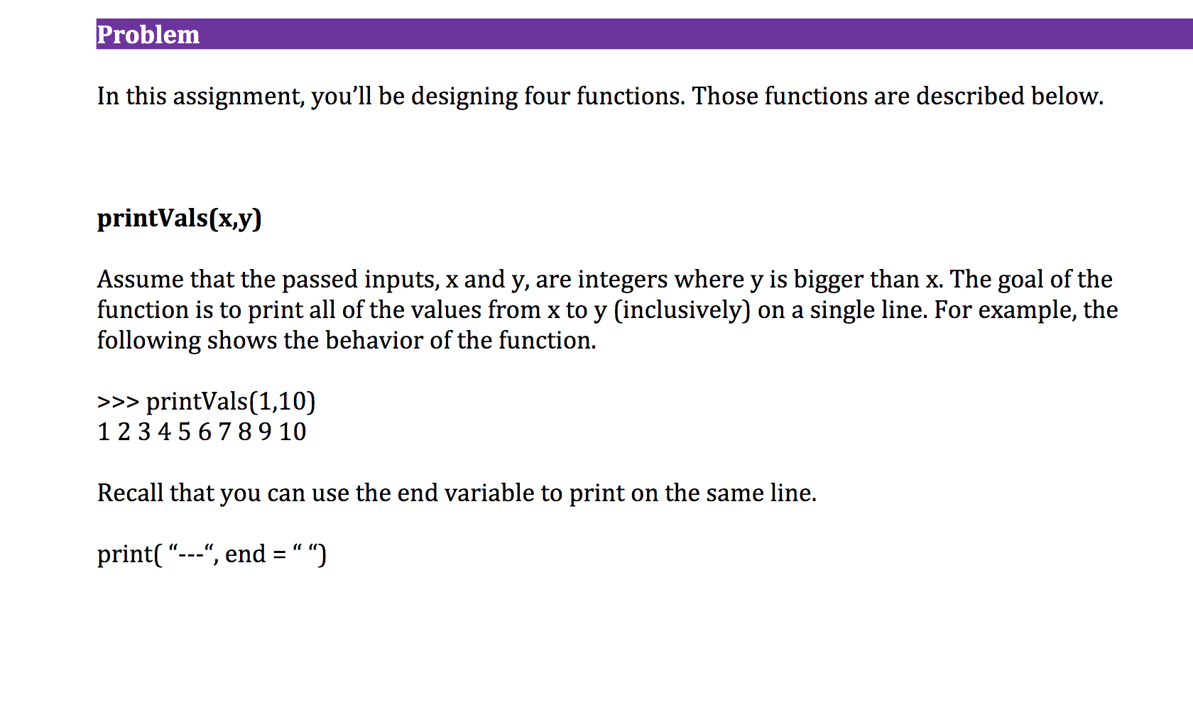 Solved Problem In this assignment, you'll be designing four | Chegg.com