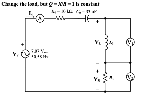 Solved Design a way to keep Q = X / R constant. | Chegg.com