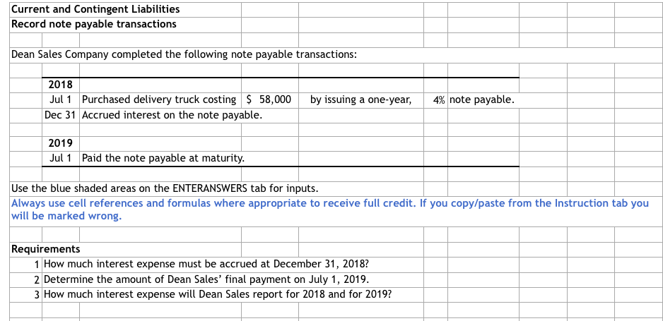Solved Current and Contingent Liabilities Record note | Chegg.com