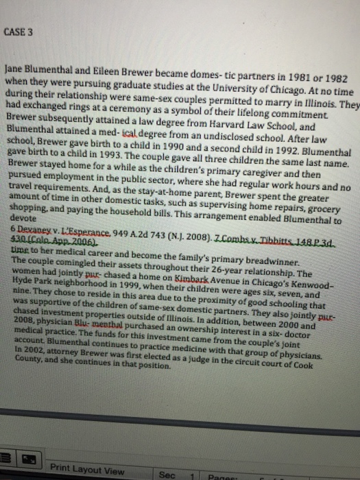 CASE 3 Jane Blumenthal and Eileen Brewer became